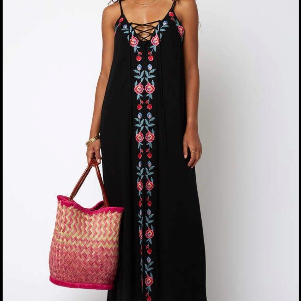 Embroidered Maxi Dress
